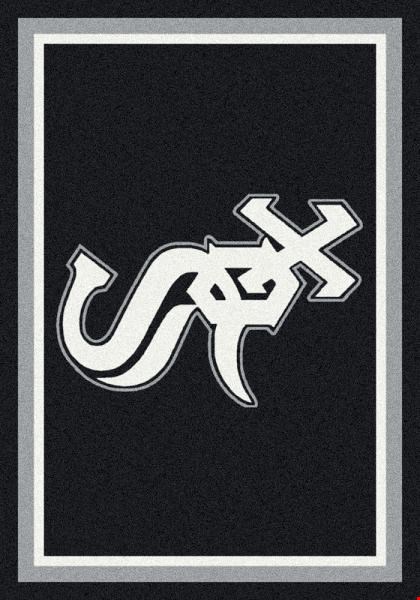 Milliken MLB Team Spirit (MLB-S) Chicago White Sox 01019 Spirit Rectangle (4000050012) 3'10" x 5'4" Area Rug