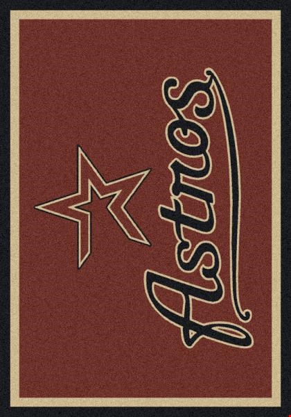 Milliken MLB Team Spirit (MLB-S) Houston Astros 01007 Spirit Rectangle (4000050000) 3'10" x 5'4" Area Rug