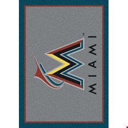 Milliken MLB Team Spirit (MLB-S) Miami Marlins 01040 Spirit Rectangle (4000019516) 5'4