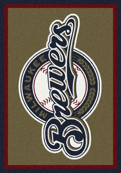 Milliken MLB Team Spirit (MLB-S) Milwaukee Brewers 01009 Spirit Rectangle (4000019579) 7'8" x 10'9" Area Rug