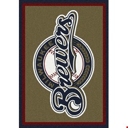 Milliken MLB Team Spirit (MLB-S) Milwaukee Brewers 01009 Spirit Rectangle (4000050002) 3'10