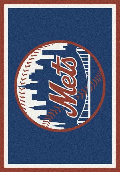 Milliken MLB Team Spirit (MLB-S) New York Mets 01010 Spirit Rectangle (4000050003) 3'10" x 5'4" Area Rug