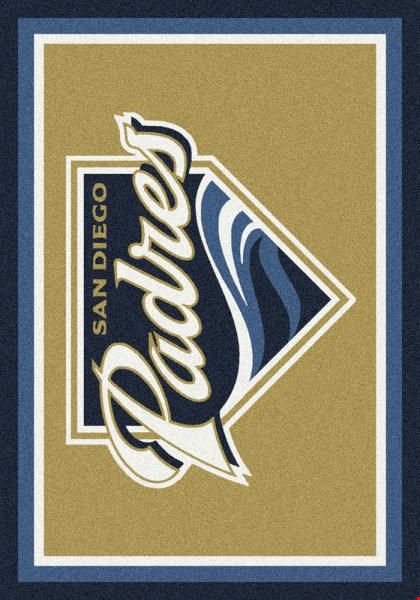Milliken MLB Team Spirit (MLB-S) San Diego Padres 01013 Spirit Rectangle (4000050006) 3'10" x 5'4" Area Rug