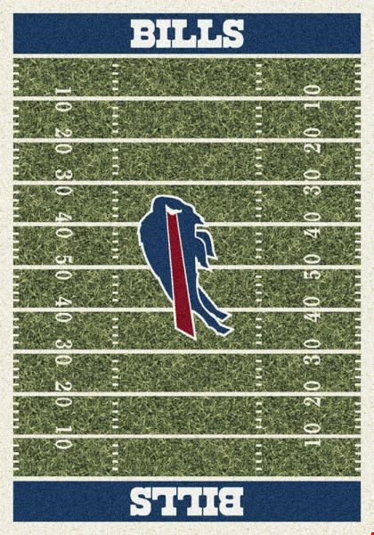 Milliken NFL Team Home Field (NFL-F) Buffalo Bills 01012 Home Field Rectangle (4000019852) 7'8" x 10'9" Area Rug