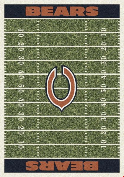 Milliken NFL Team Home Field (NFL-F) Chicago Bears 01018 Home Field Rectangle (4000019790) 3'10" x 5'4" Area Rug