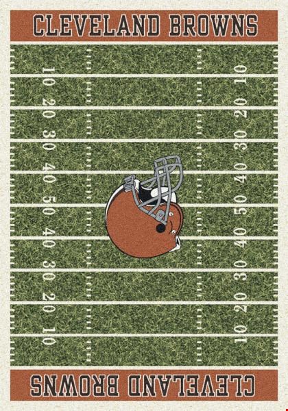 Milliken NFL Team Home Field (NFL-F) Cleveland Browns 01024 Home Field Rectangle (4000019856) 7'8" x 10'9" Area Rug