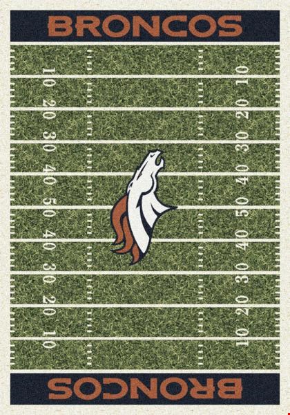 Milliken NFL Team Home Field (NFL-F) Denver Broncos 01030 Home Field Rectangle (4000019794) 3'10" x 5'4" Area Rug