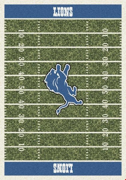 Milliken NFL Team Home Field (NFL-F) Detroit Lions 01033 Home Field Rectangle (4000019795) 3'10" x 5'4" Area Rug