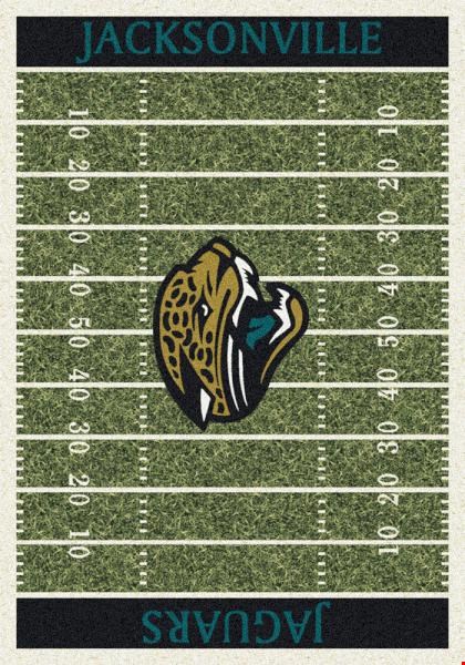 Milliken NFL Team Home Field (NFL-F) Jacksonville Jaguars 01045 Home Field Rectangle (4000019799) 3'10" x 5'4" Area Rug
