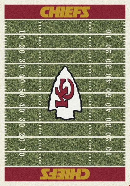 Milliken NFL Team Home Field (NFL-F) Kansas City Chiefs 01048 Home Field Rectangle (4000019864) 7'8" x 10'9" Area Rug