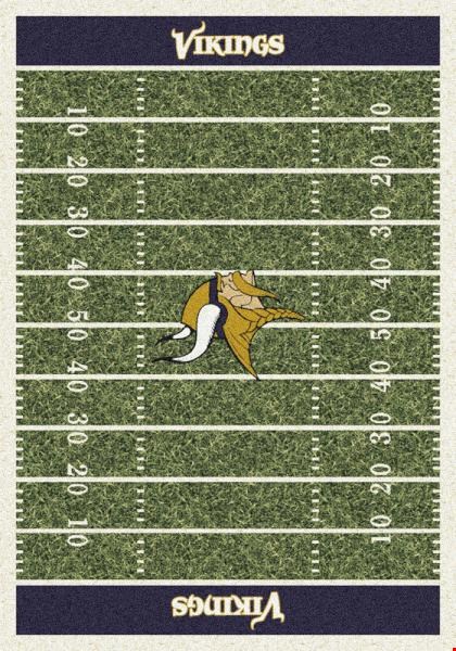 Milliken NFL Team Home Field (NFL-F) Minnesota Vikings 01054 Home Field Rectangle (4000019834) 5'4" x 7'8" Area Rug