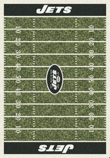 Milliken NFL Team Home Field (NFL-F) New York Jets 01066 Home Field Rectangle (4000019870) 7'8" x 10'9" Area Rug