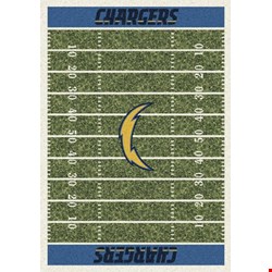 Milliken NFL Team Home Field (NFL-F) San Diego Chargers 01078 Home Field Rectangle (4000019810) 3'10