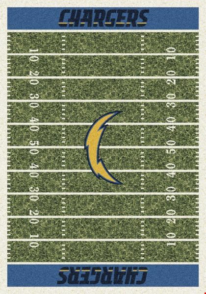 Milliken NFL Team Home Field (NFL-F) San Diego Chargers 01078 Home Field Rectangle (4000019810) 3'10" x 5'4" Area Rug