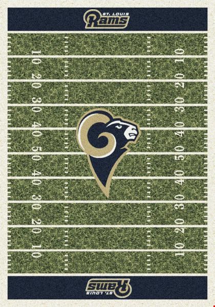 Milliken NFL Team Home Field (NFL-F) St. Louis Rams 01087 Home Field Rectangle (4000019845) 5'4" x 7'8" Area Rug
