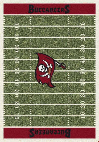 Milliken NFL Team Home Field (NFL-F) Tampa Bay Buccaneers 01090 Home Field Rectangle (4000019846) 5'4" x 7'8" Area Rug