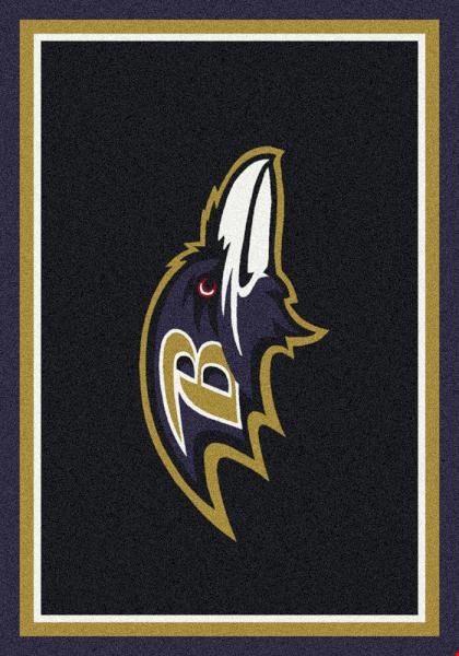 Milliken NFL Team Spirit (NFL-S) Baltimore Ravens 00908 Spirit Rectangle (4000095619) 5'4" x 7'8" Area Rug