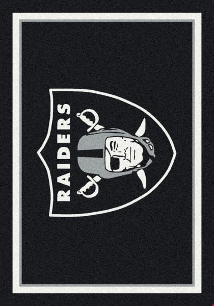 Milliken NFL Team Spirit (NFL-S) Oakland Raiders 00968 Spirit Rectangle (4000095615) 3'10" x 5'4" Area Rug