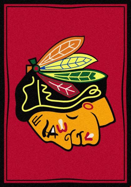 Milliken NHL Team Spirit (NHL-S) Chicago Blackhawks 01061 Spirit Rectangle (4000020303) 3'10" x 5'4" Area Rug