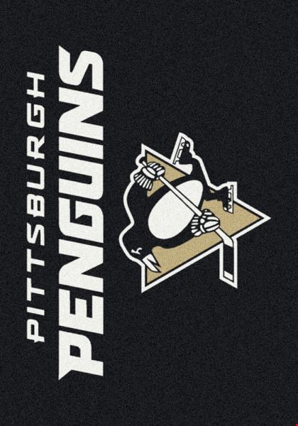Milliken NHL Team Spirit (NHL-S) Pittsburgh Penguins 02041 Spirit Rectangle (4000020388) 2'8" x 3'10" Area Rug
