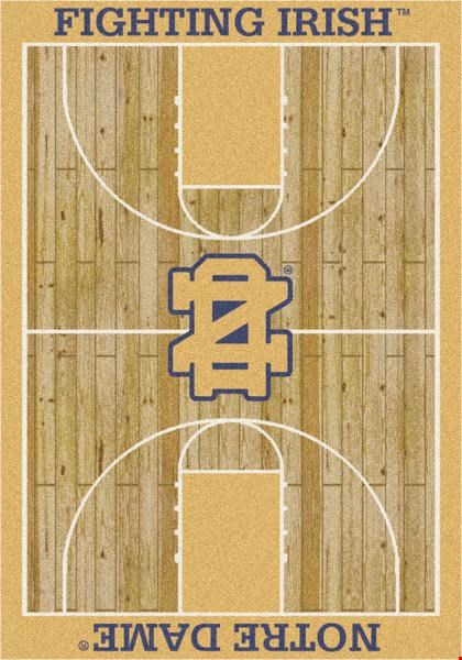 Milliken College Home Court (NCAA) Notre Dame 01260 Court Rectangle (4000018490) 7'8" x 10'9" Area Rug