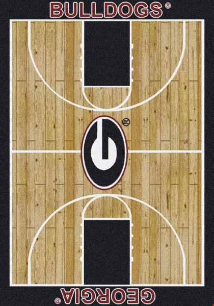 Milliken College Home Court (NCAA-CRT) Georgia 01080 Court Rectangle (4000096093) 10'9" x 13'2" Area Rug
