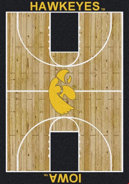 Milliken College Home Court (NCAA-CRT) Iowa 01110 Court Rectangle (4000093096) 10'9" x 13'2" Area Rug
