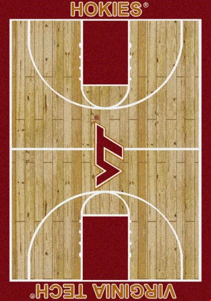 Milliken College Home Court (NCAA-CRT) Virginia Tech 01460 Court Rectangle (4000096151) 10'9" x 13'2" Area Rug