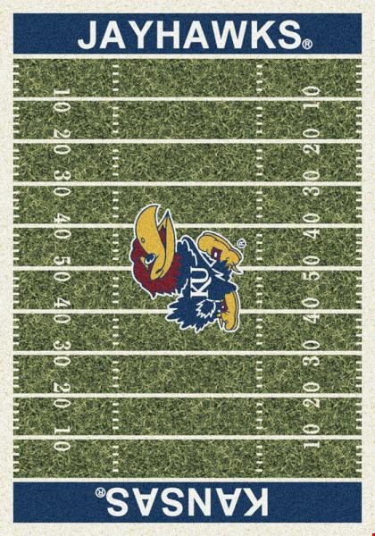 Milliken College Home Field (NCAA-FLD) Kansas 01120 Home Field Rectangle (4000053956) 3'10" x 5'4" Area Rug