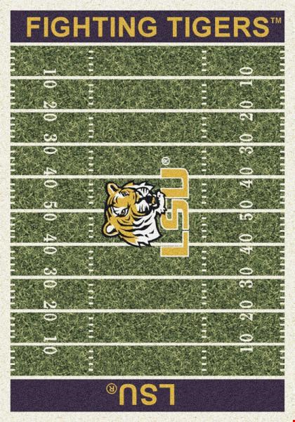 Milliken College Home Field (NCAA-FLD) LSU 01152 Home Field Rectangle (4000054633) 3'10" x 5'4" Area Rug