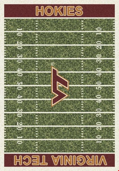 Milliken College Home Field (NCAA-FLD) Virginia Tech 01460 Home Field Rectangle (4000054669) 3'10" x 5'4" Area Rug