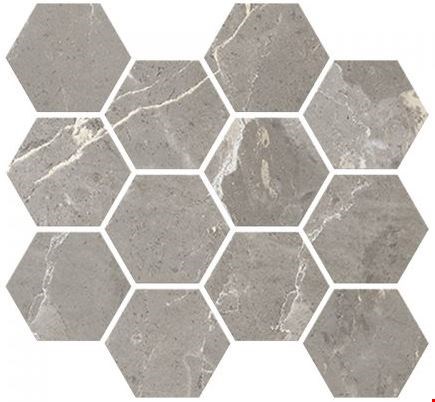 Milestone Absolute: Dark Grey 3"x3" Hex Mosaic MLSABDGHEX