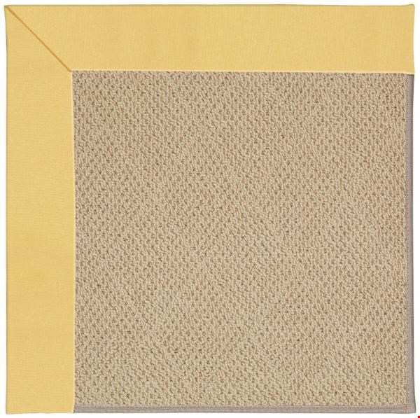 Capel Rugs Creative Concepts Cane Wicker - Canvas Canary (137) Octagon 4' x 4' Area Rug