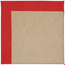 Capel Rugs Creative Concepts Cane Wicker - Canvas Jockey Red (527) Octagon 4' x 4' Area Rug
