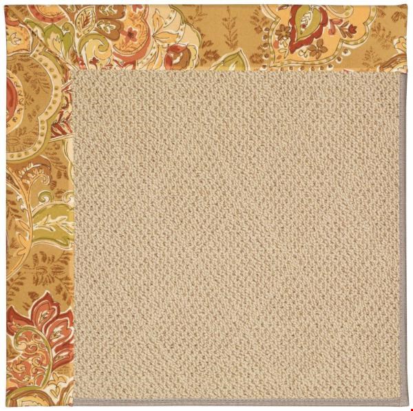 Capel Rugs Creative Concepts Cane Wicker - Tuscan Vine Adobe (830) Octagon 4' x 4' Area Rug