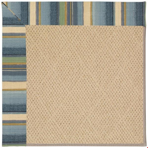 Capel Rugs Creative Concepts Cane Wicker - Kalani Ocean (417) Octagon 6' x 6' Area Rug