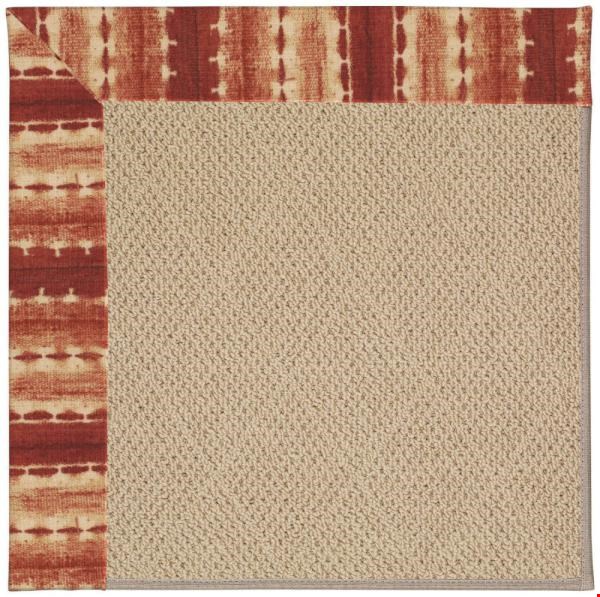 Capel Rugs Creative Concepts Cane Wicker - Java Journey Henna (580) Octagon 6' x 6' Area Rug