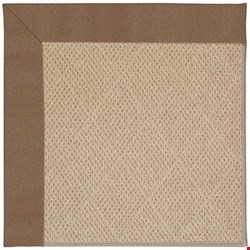 Capel Rugs Creative Concepts Cane Wicker - Canvas Cocoa (747) Octagon 6' x 6' Area Rug