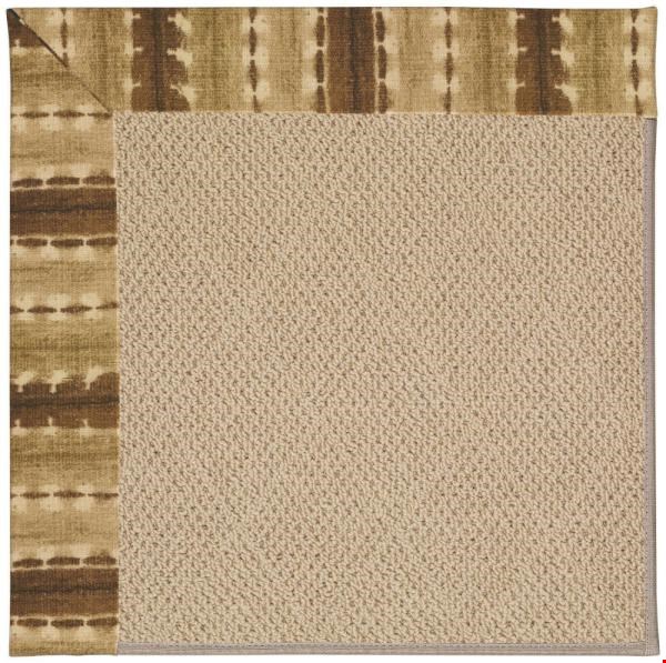 Capel Rugs Creative Concepts Cane Wicker - Java Journey Chestnut (750) Octagon 6' x 6' Area Rug