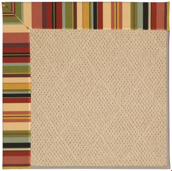 Capel Rugs Creative Concepts Cane Wicker - Sidewalk Lacquer-Ebony (920) Octagon 6' x 6' Area Rug