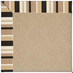 Capel Rugs Creative Concepts Cane Wicker - Granite Stripe (335) Octagon 8' x 8' Area Rug