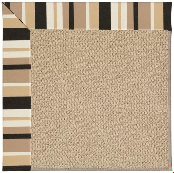 Capel Rugs Creative Concepts Cane Wicker - Granite Stripe (335) Octagon 10' x 10' Area Rug