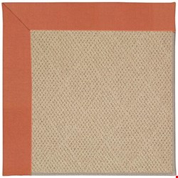 Capel Rugs Creative Concepts Cane Wicker - Canvas Persimmon (847) Octagon 12' x 12' Area Rug