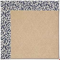 Capel Rugs Creative Concepts Cane Wicker - Coral Cascade Navy (450) Runner 2' 6