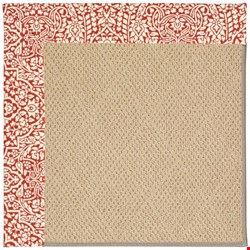 Capel Rugs Creative Concepts Cane Wicker - Imogen Cherry (520) Rectangle 6' x 6' Area Rug