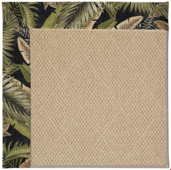 Capel Rugs Creative Concepts Cane Wicker - Bahamian Breeze Coal (325) Rectangle 7' x 9' Area Rug