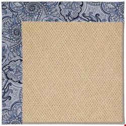 Capel Rugs Creative Concepts Cane Wicker - Paddock Shawl Indigo (475) Rectangle 7' x 9' Area Rug