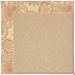 Capel Rugs Creative Concepts Cane Wicker - Paddock Shawl Persimmon (810) Rectangle 7' x 9' Area Rug