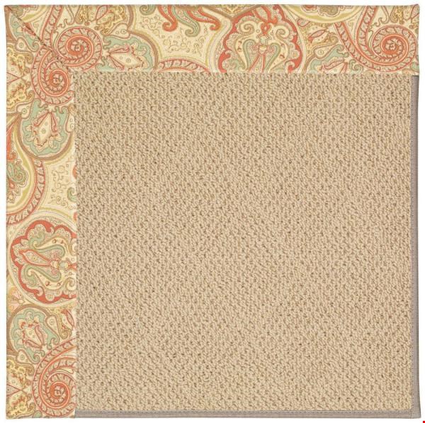 Capel Rugs Creative Concepts Cane Wicker - Paddock Shawl Persimmon (810) Rectangle 8' x 10' Area Rug