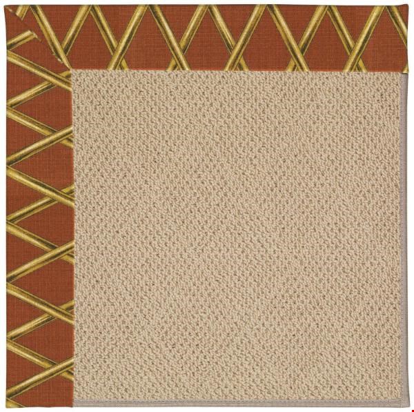 Capel Rugs Creative Concepts Cane Wicker - Bamboo Cinnamon (856) Rectangle 10' x 10' Area Rug